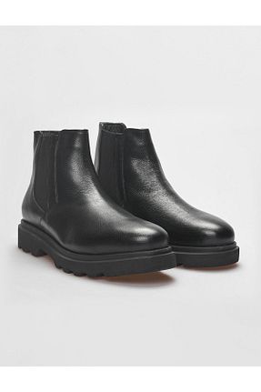 بوت / نیم بوت مشکی مردانه چرم خالص Cabani - کد 776481214