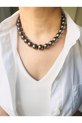 گردنبند جواهر طوسی زنانه اکریلیک DEVİ fashion - کد 891030247