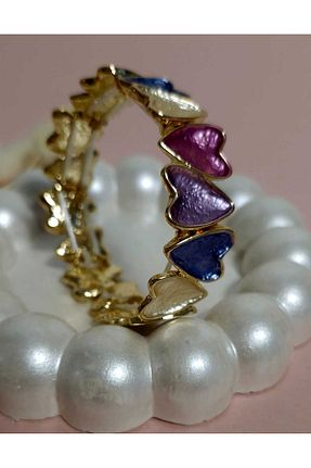 دستبند استیل (فولاد) رنگی زنانه استیل (فولاد) Ivory Pearl - کد 895463600