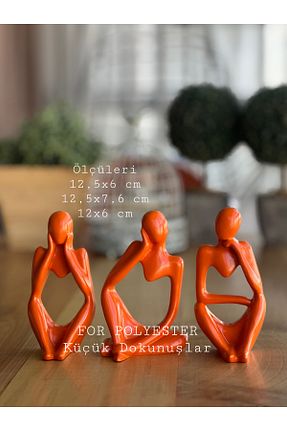اجسام تزئینی و بیبلو نارنجی پلی رزین FOR POLYESTER Küçük Dokunuşlar - کد 895456789