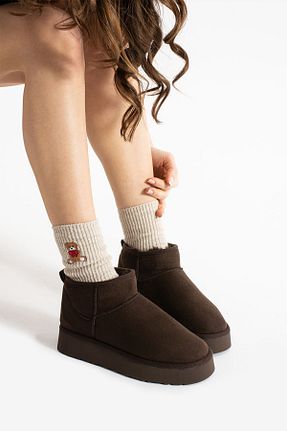 بوت / نیم بوت زرشکی زنانه چرم مصنوعی BEGIN OFF - کد 895525671
