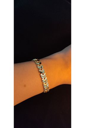 دستبند استیل (فولاد) طلائی استیل (فولاد) Blubell - کد 895500925