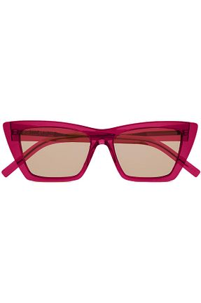 عینک آفتابی صورتی زنانه UV400 Yves Saint Laurent - کد 356050059