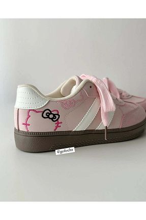 کفش اسنیکر صورتی زنانه بند دار Gofeel - کد 896839241
