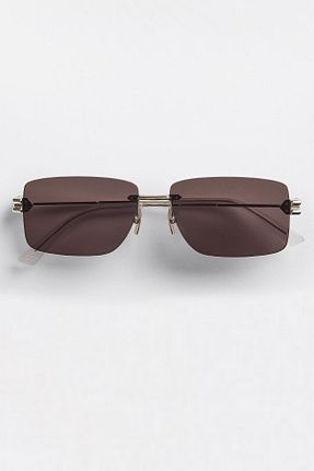 عینک آفتابی طلائی زنانه UV400 Bottega Veneta - کد 262110330