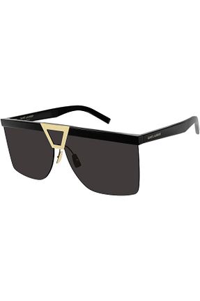 عینک آفتابی مشکی زنانه UV400 Yves Saint Laurent - کد 444732816