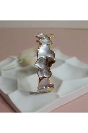 دستبند استیل (فولاد) سفید زنانه استیل (فولاد) Ivory Pearl - کد 895527060