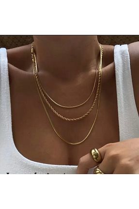 گردنبند جواهر زرد زنانه Accessories - کد 895527911