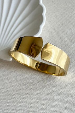 دستبند استیل (فولاد) زرد استیل ضد زنگ Perry Accesories - کد 895534152