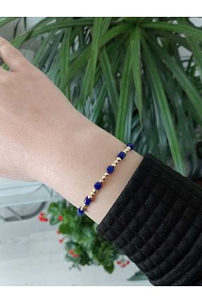 دستبند جواهر سرمه ای زنانه منجق NUBEG - کد 895538693