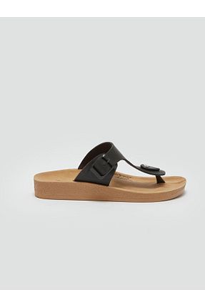 دمپائی مشکی مردانه پاشنه تخت LC Waikiki - کد 895543436