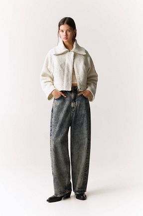 کت نباتی زنانه کراپ Pull & Bear - کد 896940371