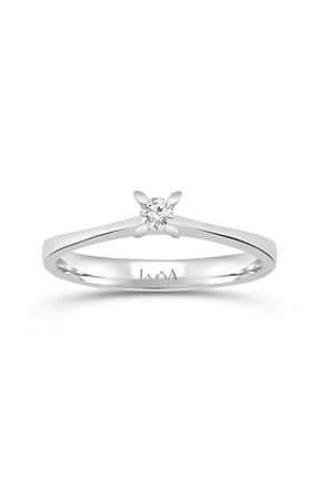 انگشتر برلیان رنگی 14 عیار Luna - کد 896950539