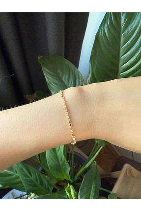 دستبند استیل (فولاد) طلائی زنانه استیل (فولاد) Anetta Jewelry - کد 895610480