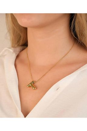 گردنبند استیل ( فولاد ) بژ زنانه استیل (فولاد) ZÜMRA - کد 895609158