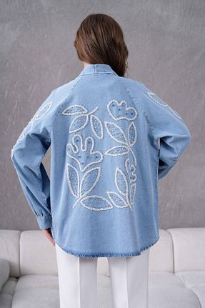 کت آبی زنانه اورسایز Miss Allos - کد 896971627