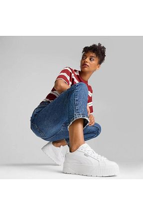 کفش اسنیکر سفید زنانه بند دار Puma - کد 895646091