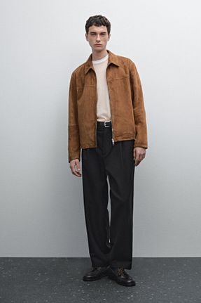 کت زرد مردانه رگولار Massimo Dutti - کد 895638397