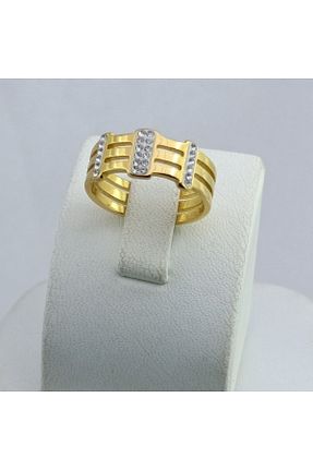 انگشتر استیل (فولاد) طلائی زنانه استیل (فولاد) MODA - کد 895669660