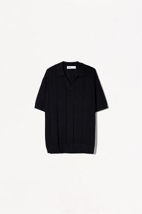 پولوشرت مشکی مردانه پنبه ای Bershka - کد 895659342