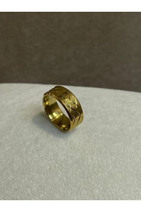 انگشتر استیل (فولاد) طلائی زنانه استیل (فولاد) MODA - کد 895670000