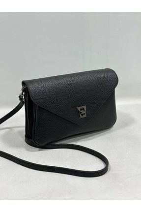 کیف دوشی مشکی زنانه چرم خالص Miales - کد 895653546