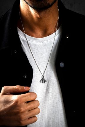 گردنبند نقره سفید زنانه 925 عیار Ebrar Silver - کد 895670601