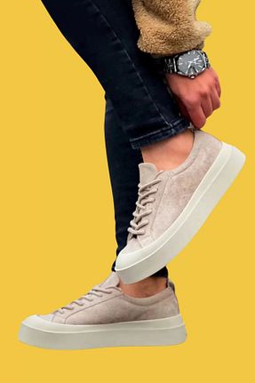 کفش کژوال بژ مردانه چرم مصنوعی shoecide - کد 880965678