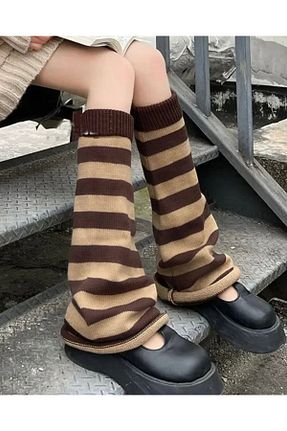 جوراب قهوه ای زنانه پنبه ای DarkellaStore - کد 895674251
