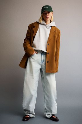 شلوار جین آبی زنانه رگولار Bershka - کد 895672363
