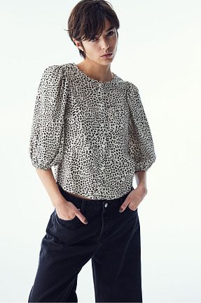 بلوز سفید زنانه ساده H&M - کد 895998656