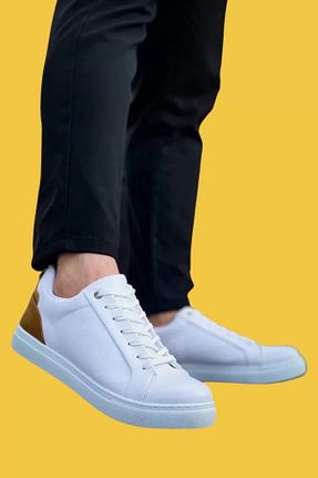 کفش کژوال سفید مردانه چرم مصنوعی shoecide - کد 880965764