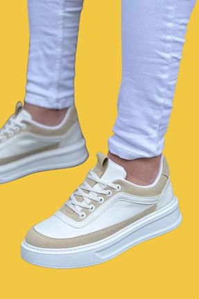 کفش کژوال سفید مردانه چرم مصنوعی shoecide - کد 800209353
