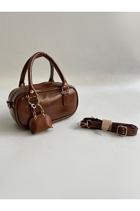 کیف دوشی قهوه ای زنانه چرم مصنوعی Mia Collection - کد 895711285