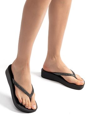 دمپائی مشکی زنانه پاشنه تخت İpanema - کد 814818170