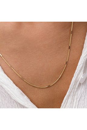 گردنبند طلا زرد زنانه 14 عیار NİSERAJEWELLERY - کد 929572676