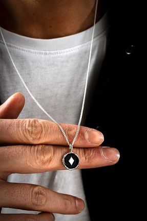 گردنبند نقره سفید زنانه 925 عیار Ebrar Silver - کد 895725950