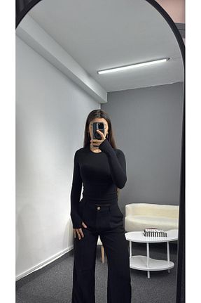 بادی مشکی زنانه یقه دوچرخه JOMOFU VINTAGE - کد 895720679
