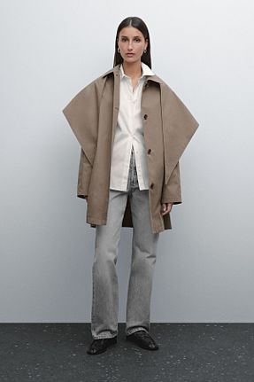 ترنچکت رنگی زنانه پنبه ای Massimo Dutti - کد 897132909
