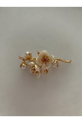 سنجاق سینه متالیک زنانه فلزی giez - کد 895782237