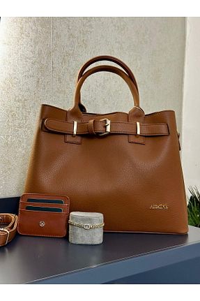 کیف دوشی قهوه ای زنانه چرم مصنوعی Armine - کد 895784763