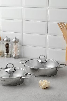 ماهیتابه متالیک قابل استفاده بر روی اجاق القایی Hisar - کد 805731405