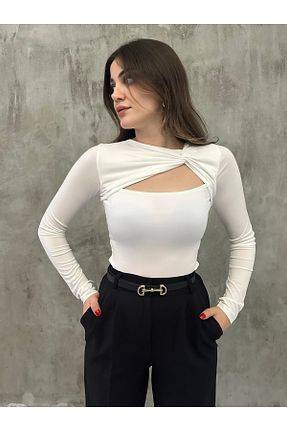 بادی سفید زنانه Boyundan Bağlamalı BNK Shop - کد 895835899