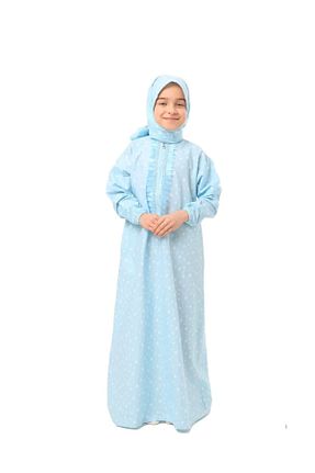 لباس حجاب آبی بچه گانه رگولار skycott - کد 891726308