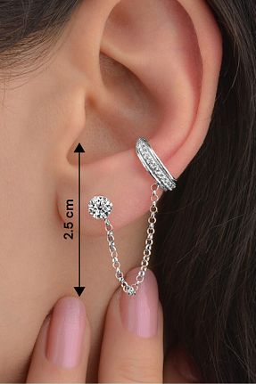 گوشواره غضروفی نقره jelux silver - کد 791897155