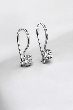 گوشواره نقره سفید زنانه 925 عیار jelux silver - کد 275924507