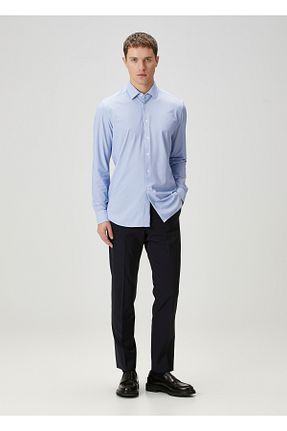 شلوار سرمه ای مردانه پاچه لوله تفنگی Corneliani - کد 897193205