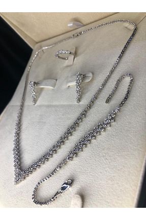 ست نقره سفید زنانه زیرکن vogutima jewelery&silver by timuçin mavili - کد 466131488