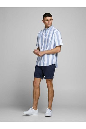 شلوارک و برمودا سرمه ای مردانه رگولار Jack & Jones - کد 52280552