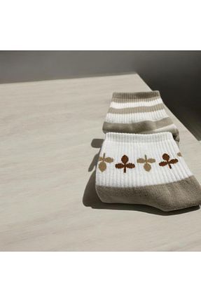جوراب قهوه ای زنانه پنبه ای MODA - کد 895881534